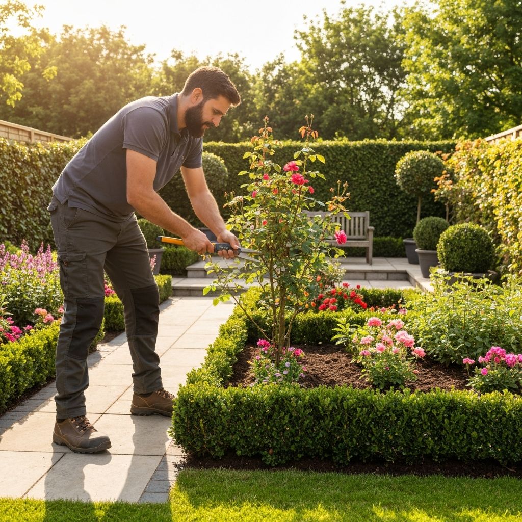 Professional garden landscaping work